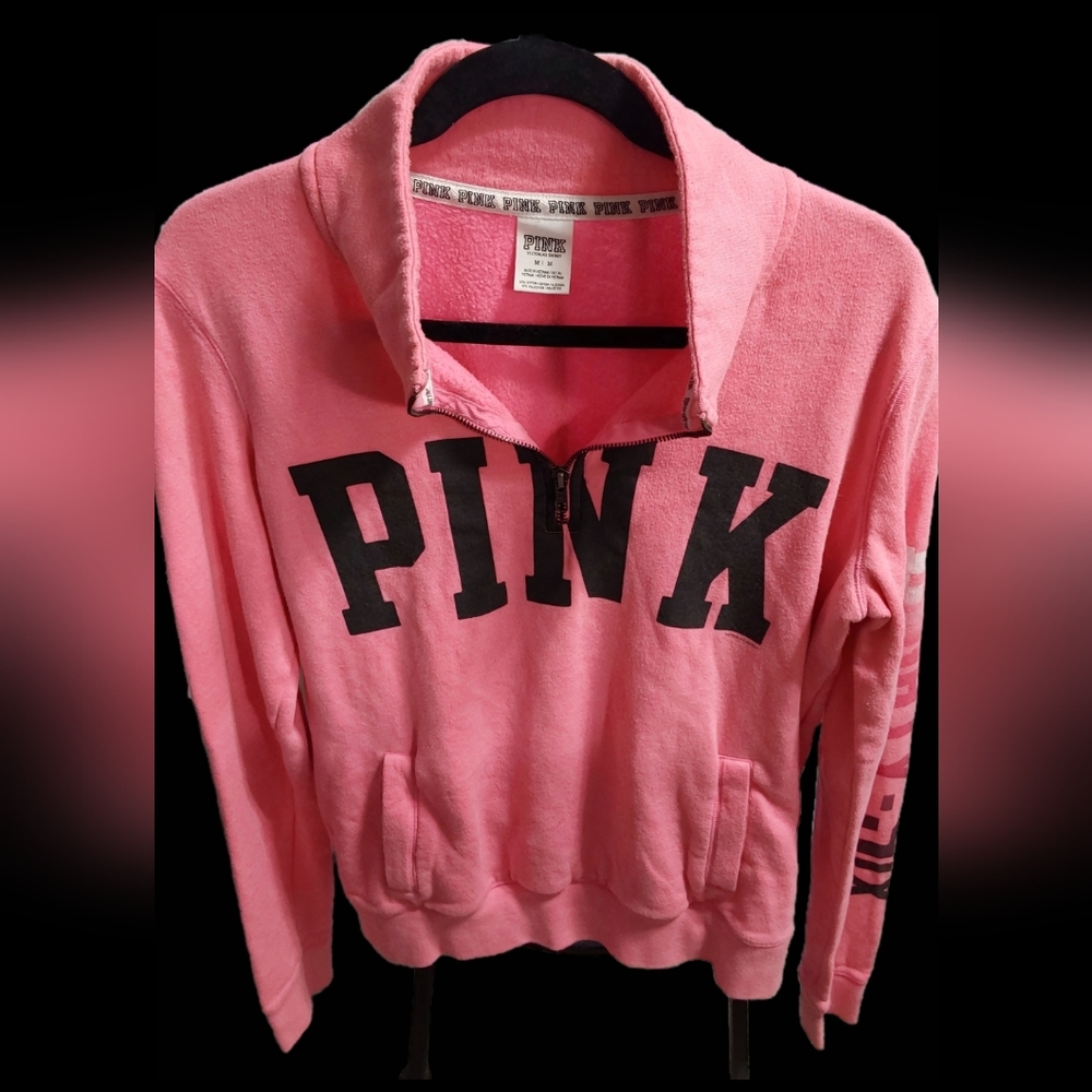 **SOLD** Victoria's Secret PINK Quarter Zip Pullover